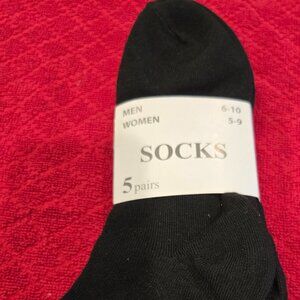 Women's 5 Pack Socks - Black